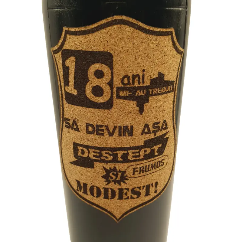 18 de ani mi-au trebuit sa devin asa destept, eticheta pluta cu mesaj
